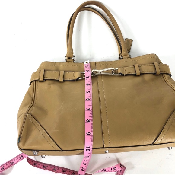 Coach Hamptons Leather Satchel Purse Tote F11200 - Picture 4 of 8